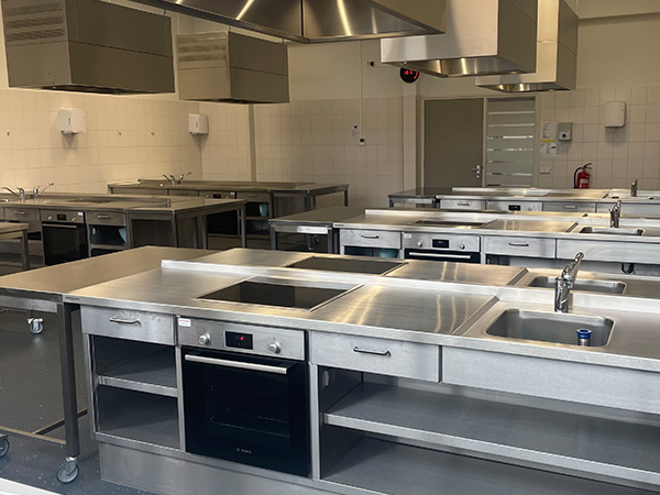 RVS keukenblad met spoelbak